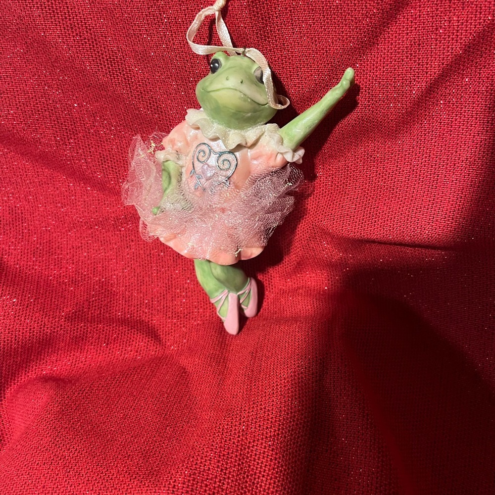 Set of 2 Frog Ballerina Vintage Christmas Ornament by Ganz - Picture 7 of 7